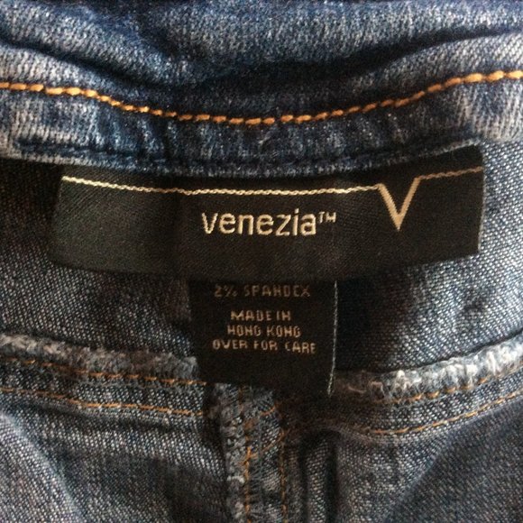 Vintage Y2K Medium Wash Western Denim Boho Venezia Festival Midi Skirt Size 22 - Picture 3 of 5